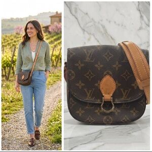 Louis Vuitton Saint Cloud MM Monogram Crossbody Bag – Vintage Brown Canvas